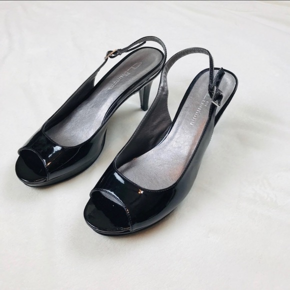 CL by Laundry women’s black peep toe heel size 9 - Picture 1 of 6